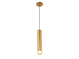 Miniaturka 4 - Lampa wisząca Ilvamina złota 30 cm, pojedyncza metalowa oprawa na białym tle