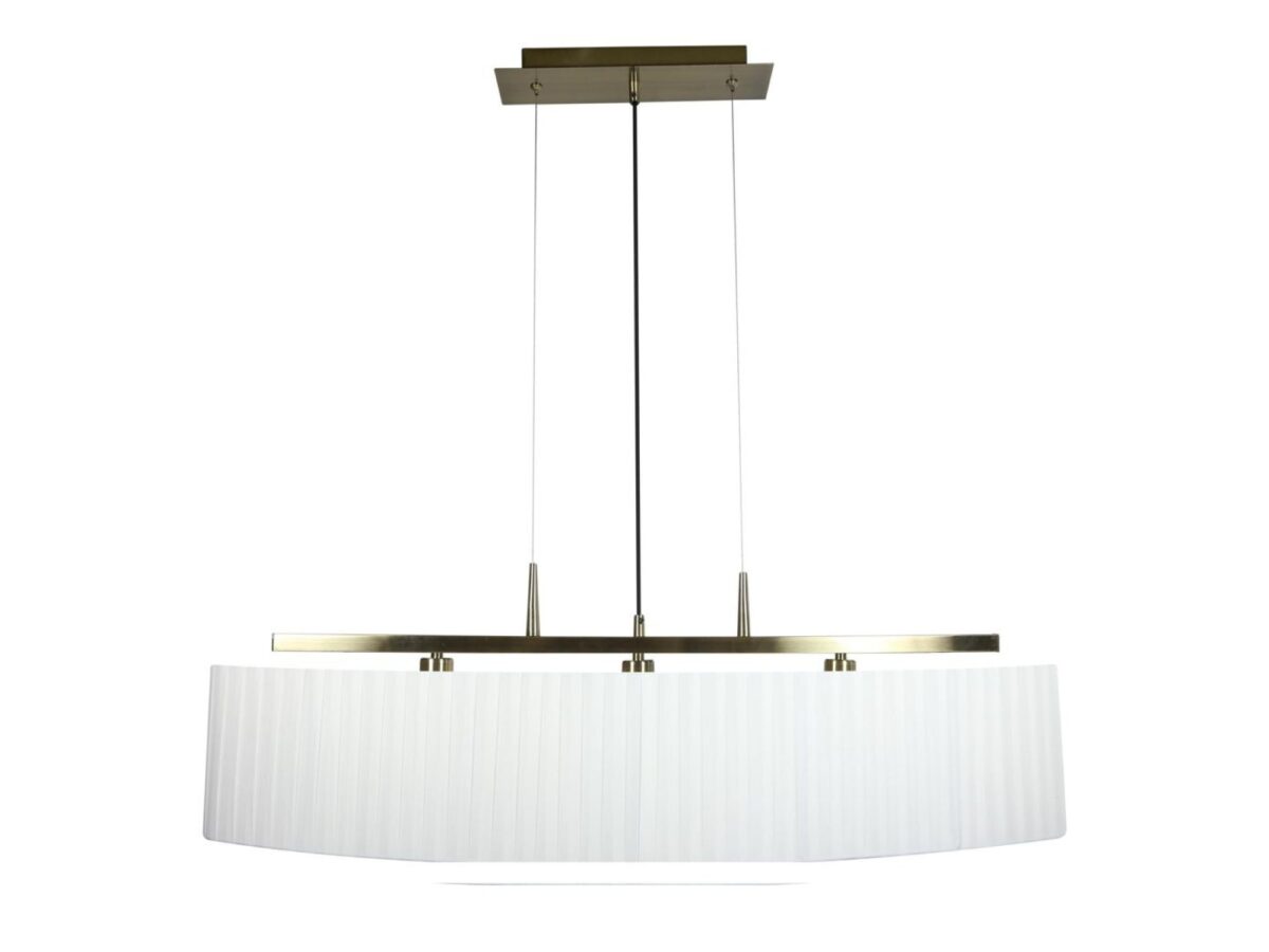 Lampa wisząca Ilvideta 3×E14 patyna/biała 70 cm