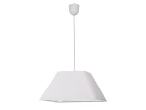 Miniaturka 4 - Biała lampa wisząca Ilvirino z jasnym abażurem i zawieszeniem