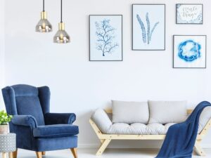 Miniaturka 1 - Lampy wiszące Ilvomino w aranżacji salonu nad sofą