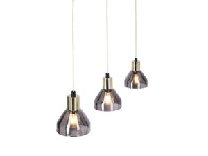 Miniaturka 3 - Lampa wisząca Ilvomino na listwie z trzema punktami świetlnymi