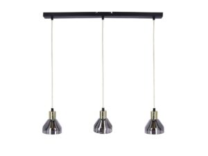 Miniaturka 2 - Lampa wisząca Ilvomino z przydymionymi kloszami, ujęcie dodatkowe