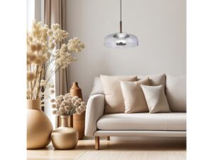 Miniaturka 2 - Lampa wisząca Isameta LED 6 W z kloszem szklanym 23 cm – zdjęcie 3