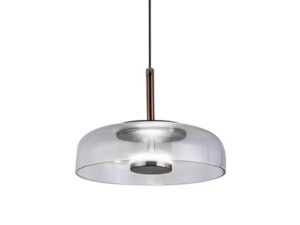 Miniaturka 1 - Lampa wisząca Isameta LED 6 W z kloszem szklanym 23 cm – zdjęcie 2