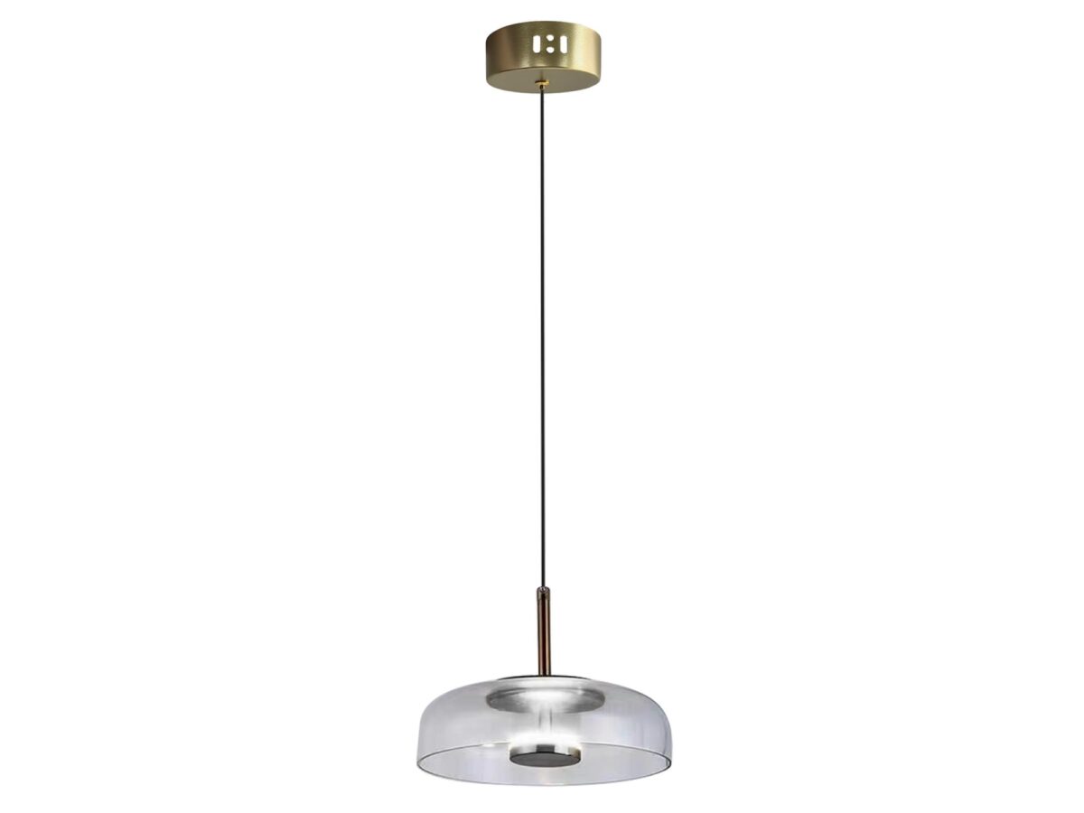 Lampa wisząca Isameta LED 6 W z kloszem szklanym 23 cm