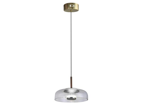Lampa wisząca Isameta LED 6 W z kloszem szklanym 23 cm