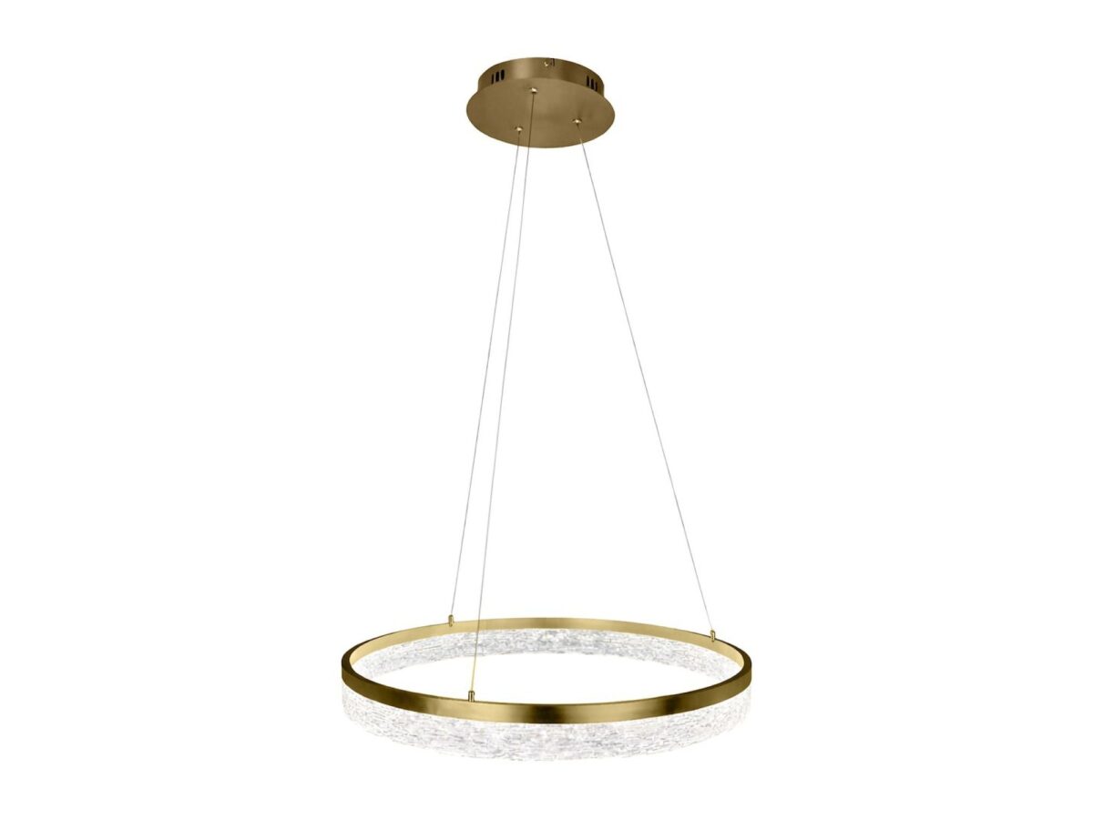 Lampa wisząca LED Isedia 25 W Ø50 cm złota lub srebrna