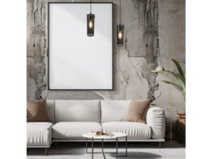 Miniaturka 2 - Lampa wisząca Isenio E27 czarna 10 cm pojedyncza – zdjęcie 3
