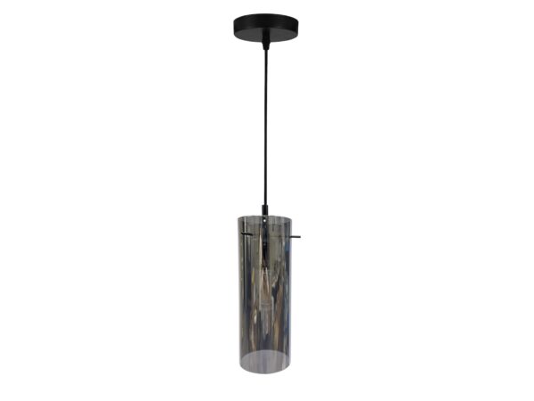 Lampa wisząca Isenio E27 czarna 10 cm pojedyncza