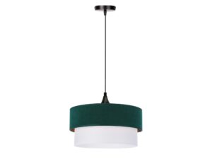 Miniaturka 2 - Lampa wisząca Isidano z podwójnym abażurem 35 cm zielona