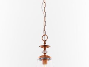 Miniaturka 3 - Lampa wisząca Isla w kolorze miedzi z przezroczystym kloszem