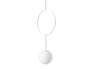 Miniaturka 2 - Lampa wisząca ISUULLA A biała – druga perspektywa pierścienia i klosza