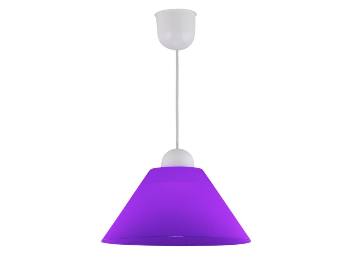 Lampa wisząca Kalatano fioletowa 25 cm z kloszem E27