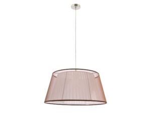 Miniaturka 5 - Lampa wisząca Kaloria z brązowym abażurem organzowym