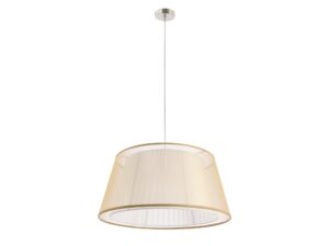 Miniaturka 3 - Lampa wisząca Kaloria ze złotym abażurem organzowym