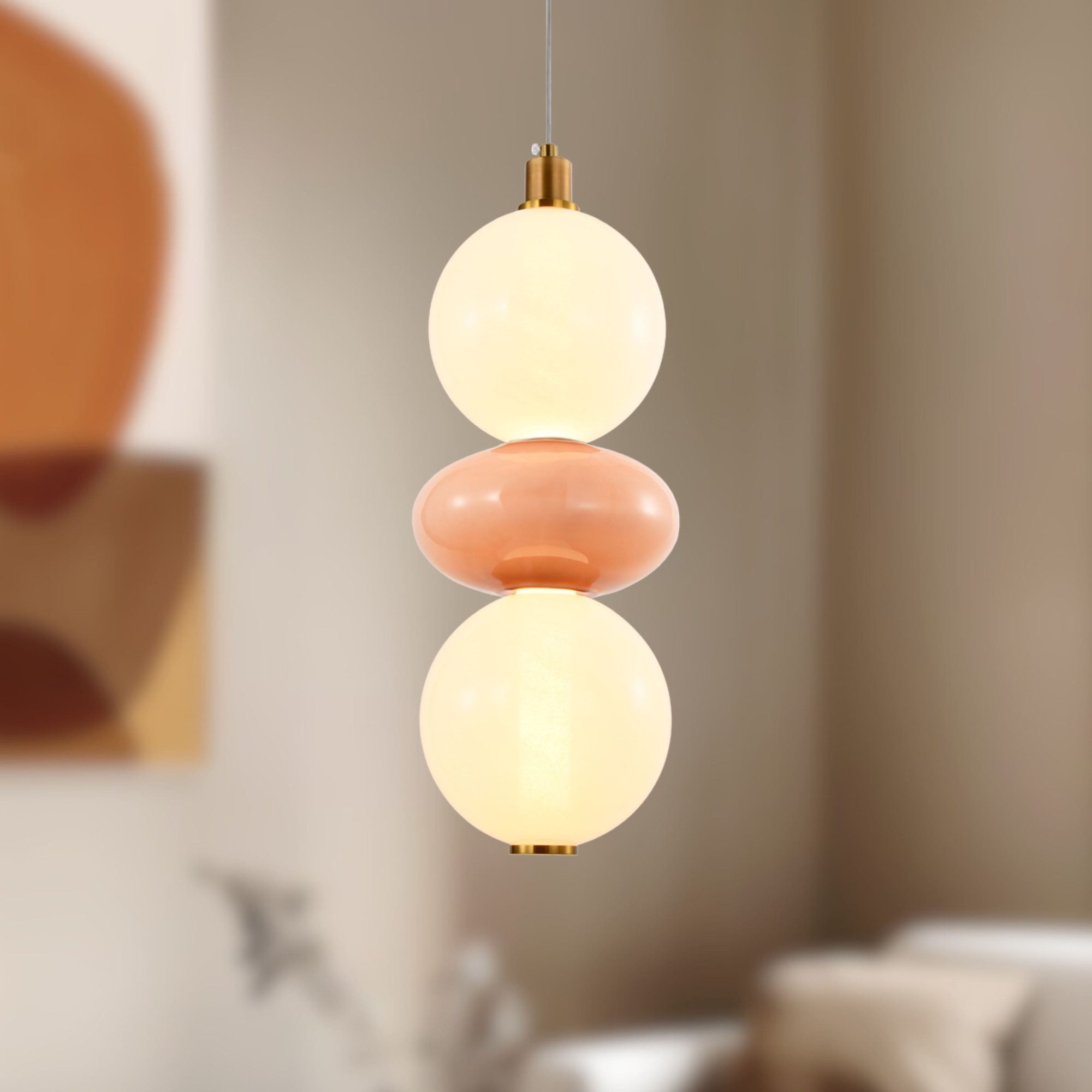 Lampa wisząca Kamesina LED 12 W w aranżacji jadalni