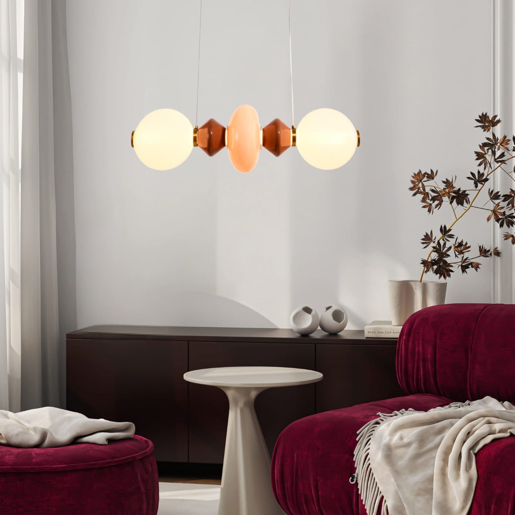Lampa wisząca Kamesina LED 15 W w aranżacji jadalni