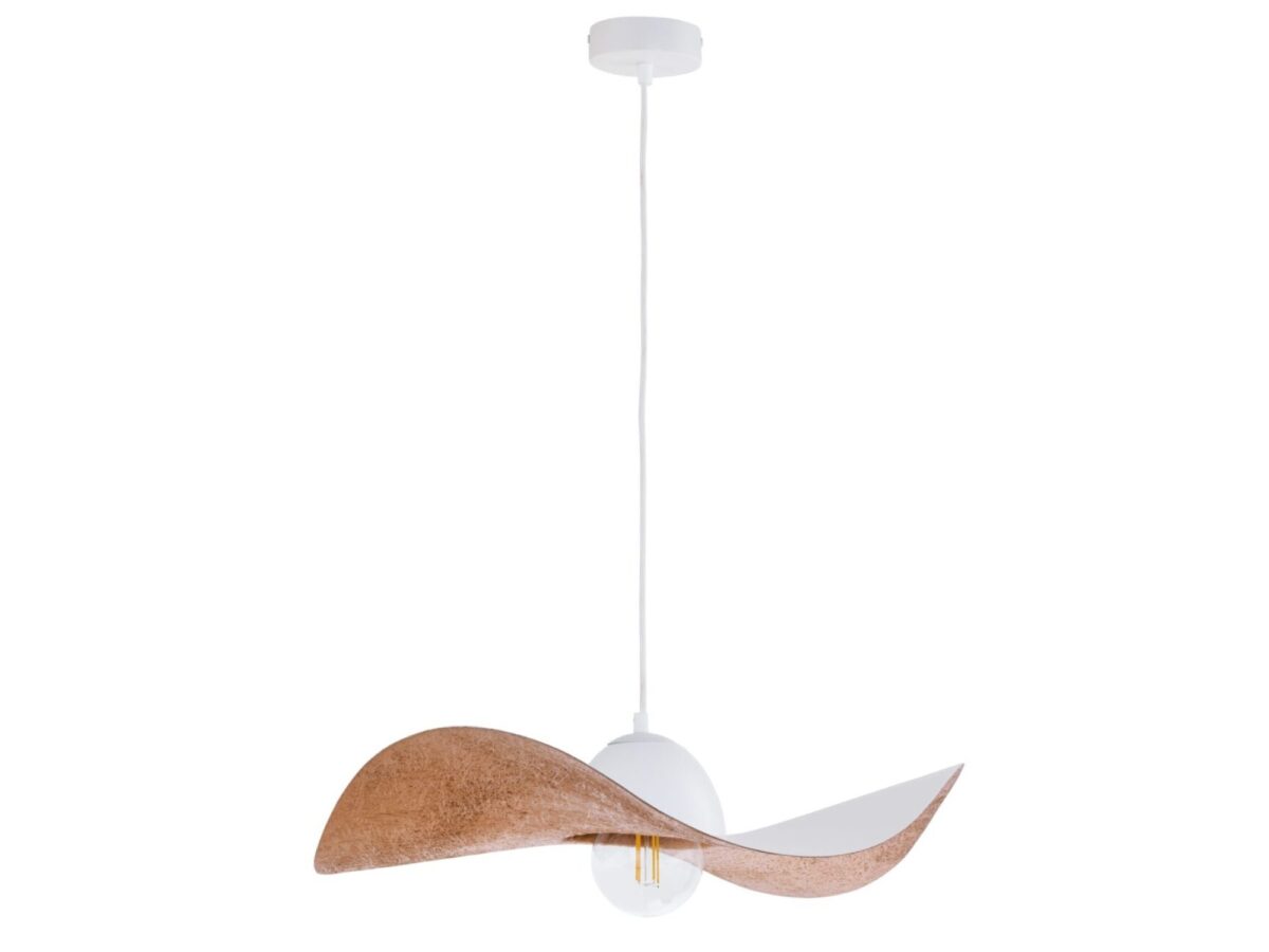 Lampa wisząca Kapello M 55 cm z falistym kloszem