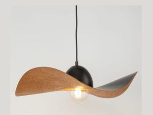Miniaturka 11 - Lampa wisząca Kapello M z czarną oprawą i miedzianym kloszem