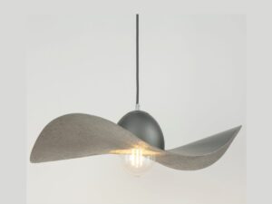 Miniaturka 15 - Lampa wisząca Kapello M ze srebrnym falistym kloszem