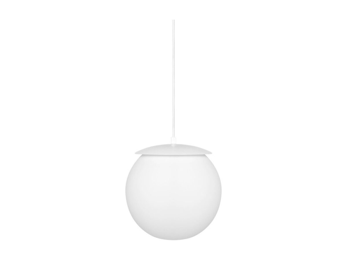 Lampa wisząca KUUL E z mlecznobiałym szklanym kloszem