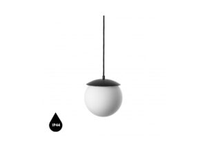 Miniaturka 5 - Czarna lampa wisząca KUUL G IP44 z oznaczeniem ochrony
