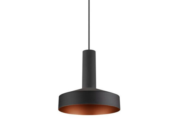 Czarna lampa wisząca Lalu Set Tetra 14 na szynie, światło wyłączone