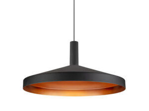 Miniaturka 4 - Lampa wisząca LED Lalu Set Tetra 36 czarna na białym tle, widok całej oprawy