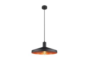 Miniaturka 1 - Czarna lampa wisząca Lalu Set Tetra 36, ciepły blask wewnątrz klosza