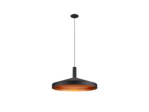 Miniaturka 1 - Czarna lampa wisząca Lalu Set Tetra 36 LED z ciepłym oświetleniem i pełnym zawieszeniem