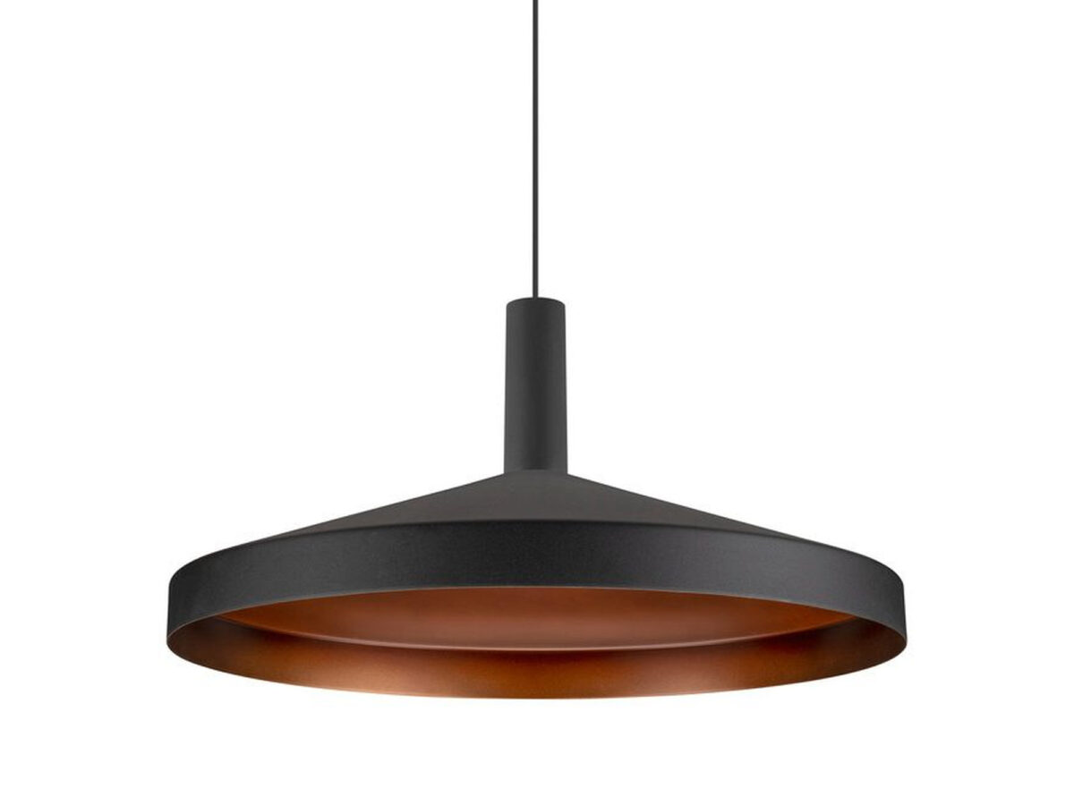 Lampa wisząca Lalu Set Tetra 36 LED 9,5 W czarna, rozeta wpuszczana