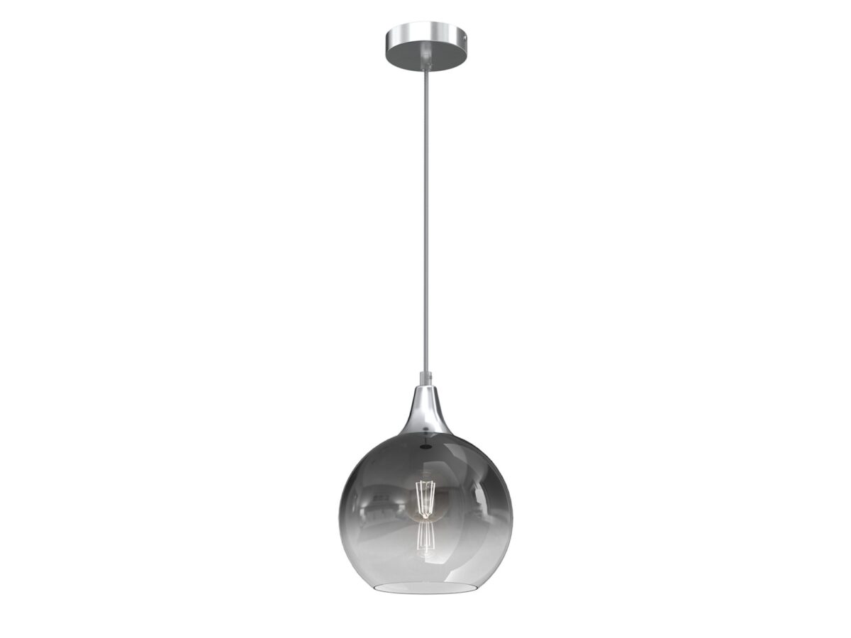 Lampa wisząca Laralo E27 kula 20 cm srebrna lub złota