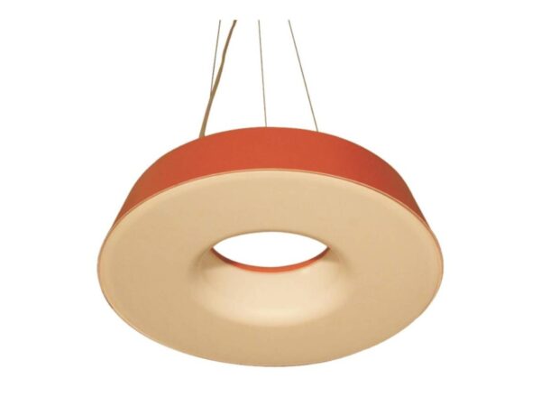 Lampa wisząca Larelo czerwonopomarańczowa w kształcie pierścienia