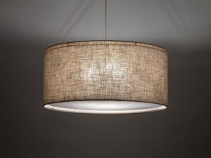 Miniaturka 5 - Lampa wisząca Largo z lnianymi abażurami w aranżacji wnętrza