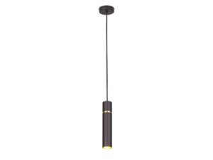 Miniaturka 4 - Lampa wisząca Larotino z jedną smukłą oprawą w czarno-złotym kolorze