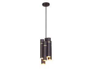 Miniaturka 4 - Lampa wisząca Larotino z dwunastoma punktami E14, czarno-złota