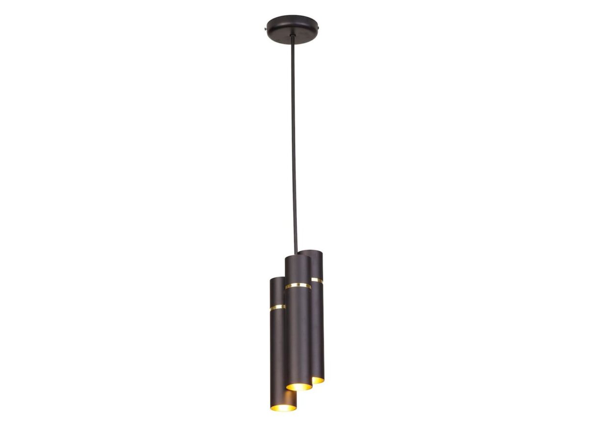 Lampa wisząca Larotino 6-punktowa E14 czarno-złota
