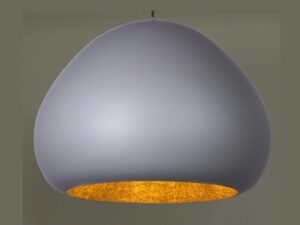 Miniaturka 10 - Lampa wisząca Lava szaro-złota w drugim ujęciu