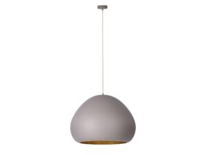Miniaturka 6 - Lampa wisząca Lava taupe i złoto na jasnym tle