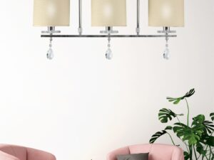 Miniaturka 1 - Lampa wisząca Lavadano z trzema abażurami – aranżacja