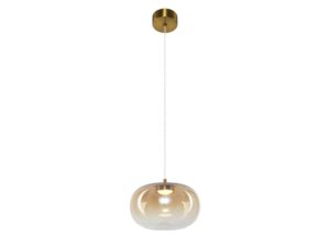 Miniaturka 2 - Lampa wisząca Lavatona 4 W bursztynowy cała na białym tle