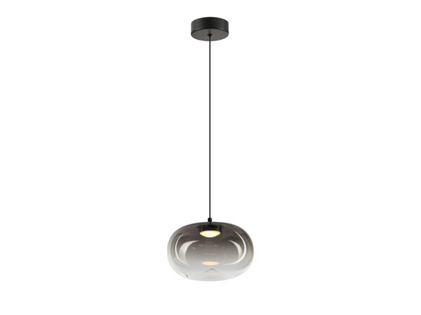 Lampa wisząca Lavatona 4 W przydymiony cała na białym tle