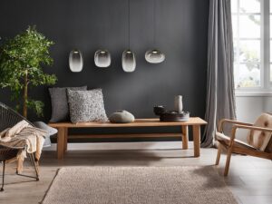 Miniaturka 4 - Czteropunktowa przydymiona lampa Lavatona LED w jadalni