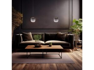 Miniaturka 3 - Lampa wisząca Lavatona LED 4 W przydymiona w aranżacji wnętrza