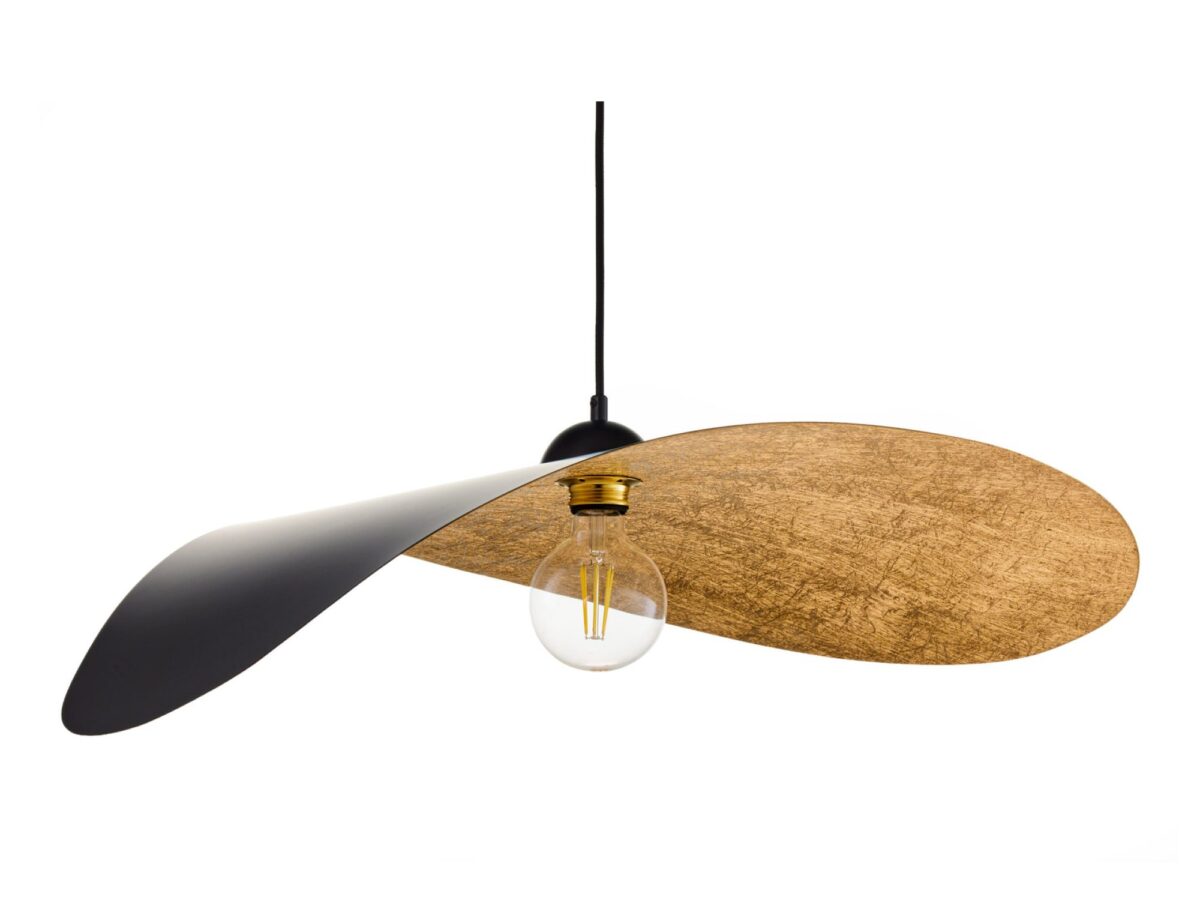 Lampa wisząca Leaf – 1-punktowa z falowanym kloszem