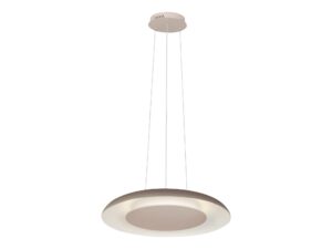 Miniaturka 8 - Lampa wisząca LED ring 30 W CCT taupe 40 cm na białym tle