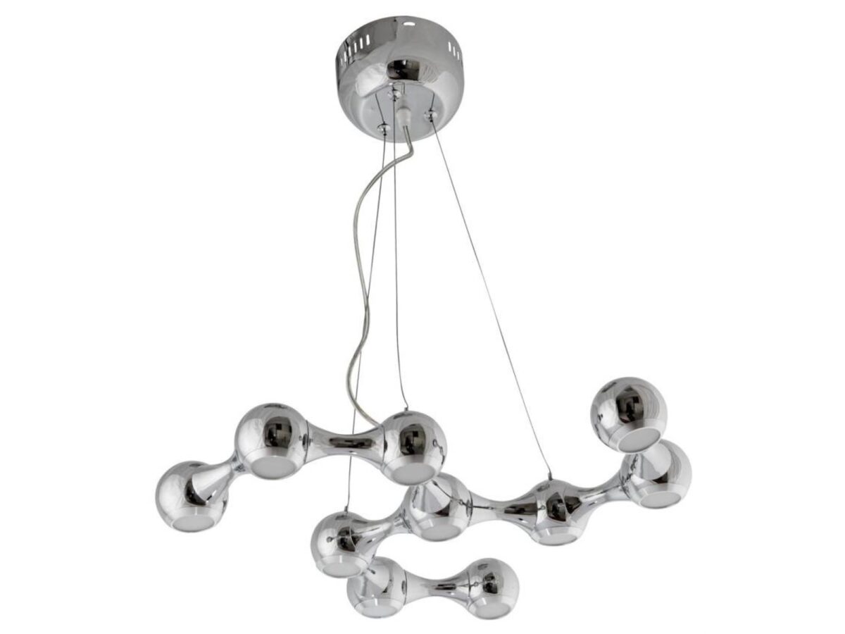 Lampa wisząca LED chrom nieregularna 10 × 3 W 50 cm