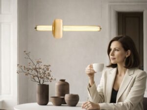Miniaturka 2 - Lampa wisząca Koramino LED nad białym stołem w jadalni