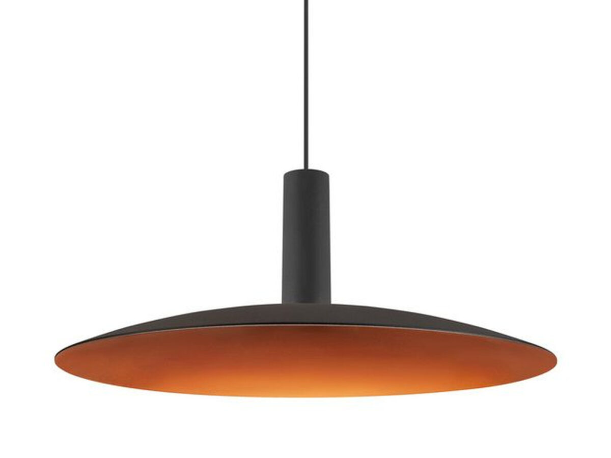 Lampa wisząca LED Lalu Set Elypse 33 cm czarna, rozeta wpuszczana
