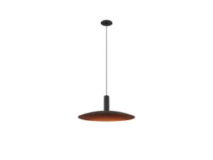 Miniaturka 1 - Lampa wisząca Lalu Set 33 cm czarna z miedzianym wnętrzem klosza